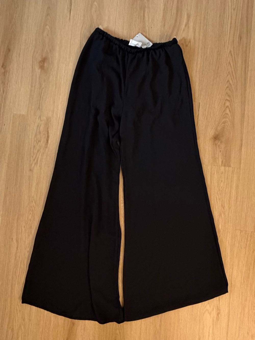 Style Rack Black Wide-Leg Pull-On Pants